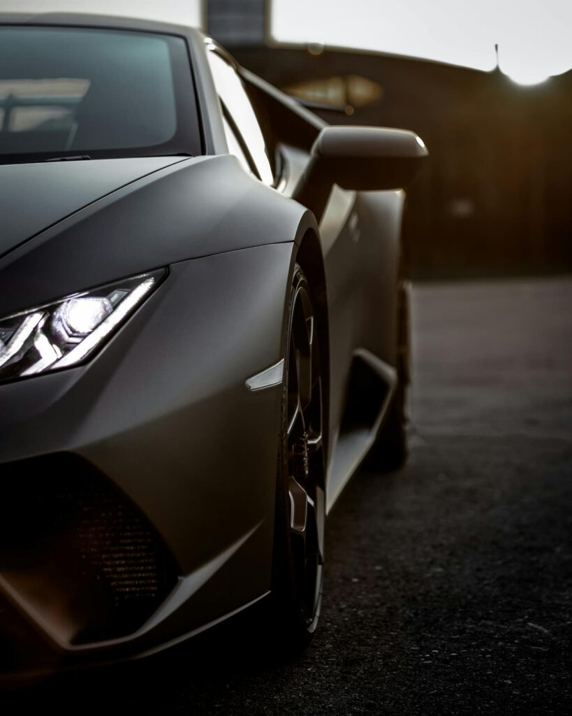 Black sports car
