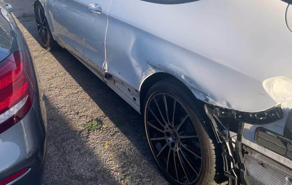 Bumper side damage