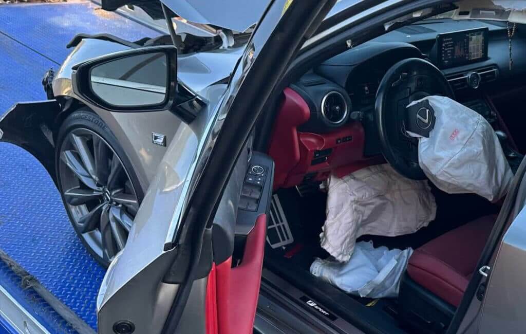 Car damage interior