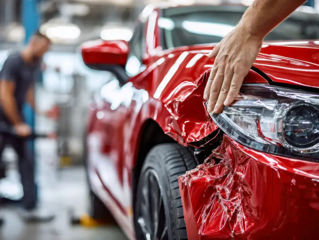 Red car repair