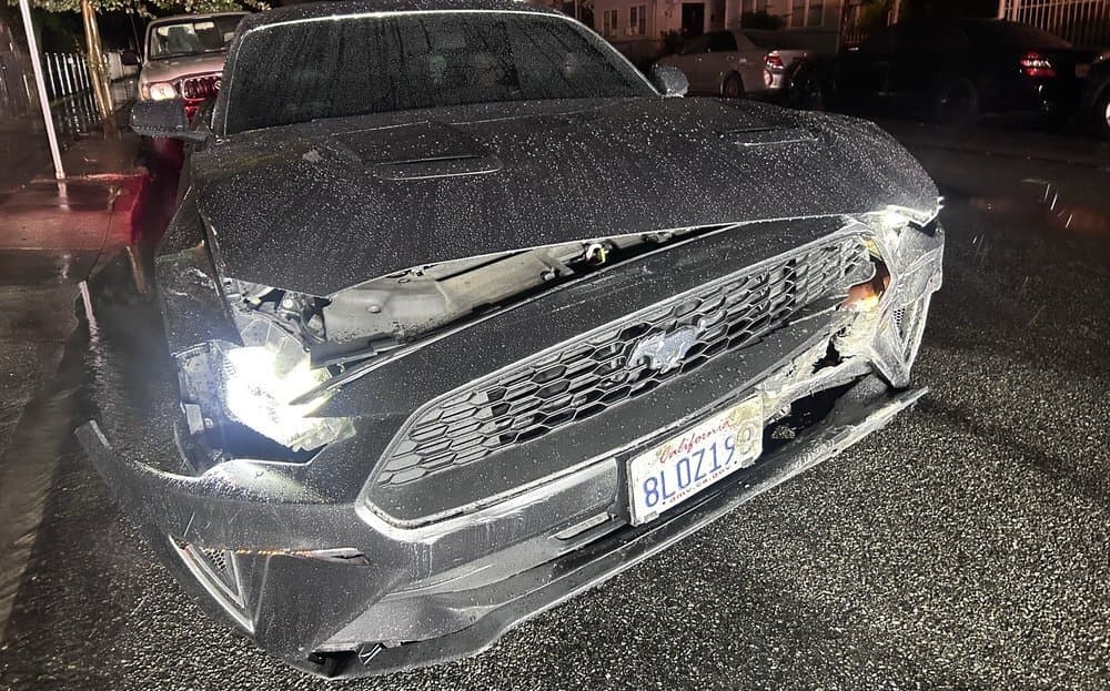 Totaled bumper