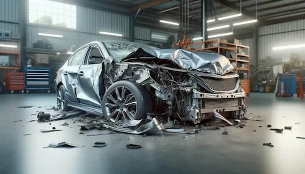 Totaled car